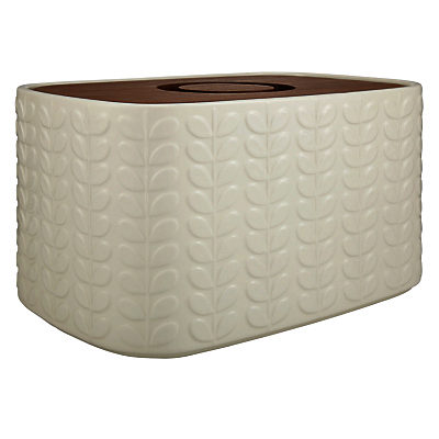 Orla Kiely Raised Stem Bread Bin, Cream Orla Kiely Raised Stem Bread Bin, Cream